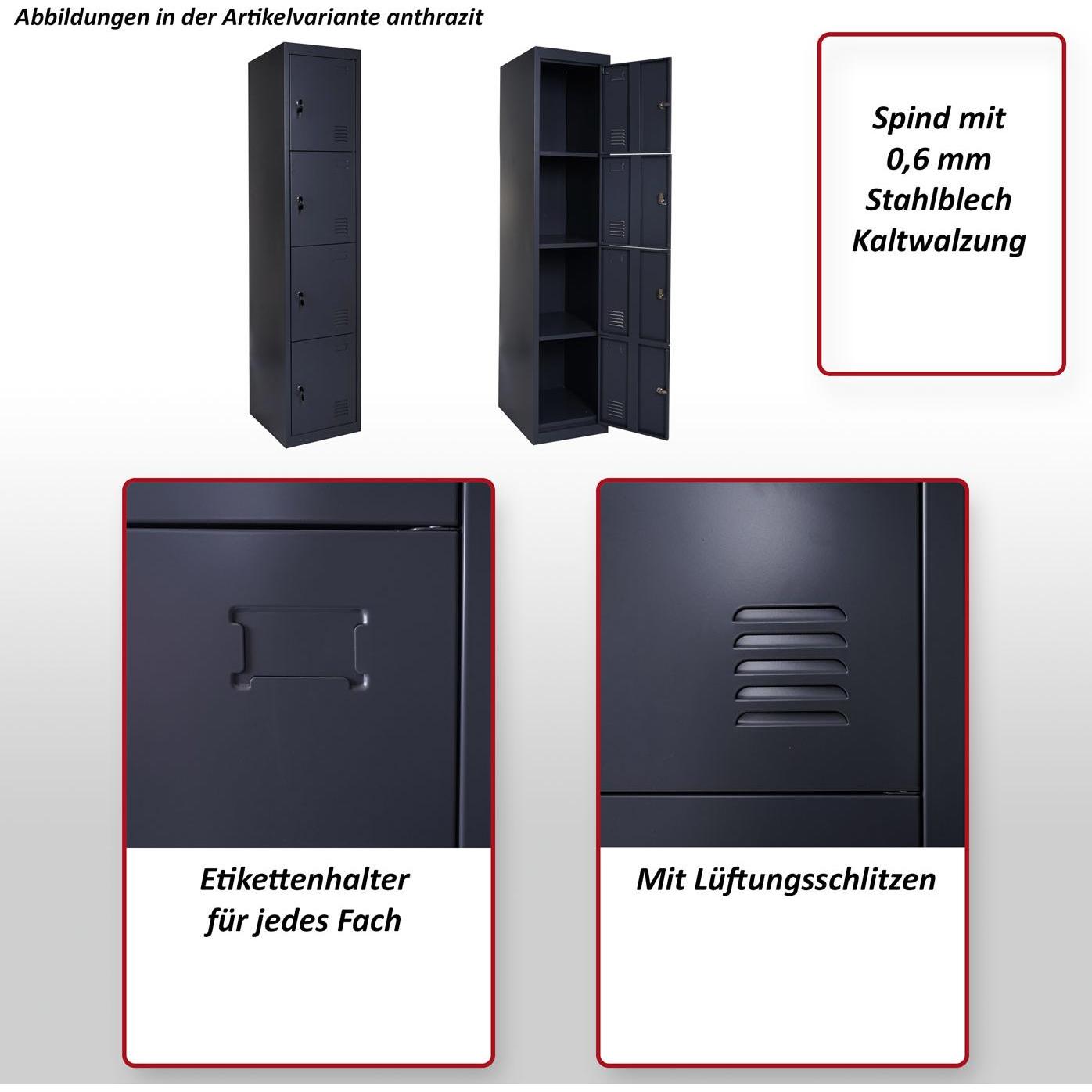 Thumbnail - MCW, Aktenschrank, T163 (180 x 38 x 45 cm)