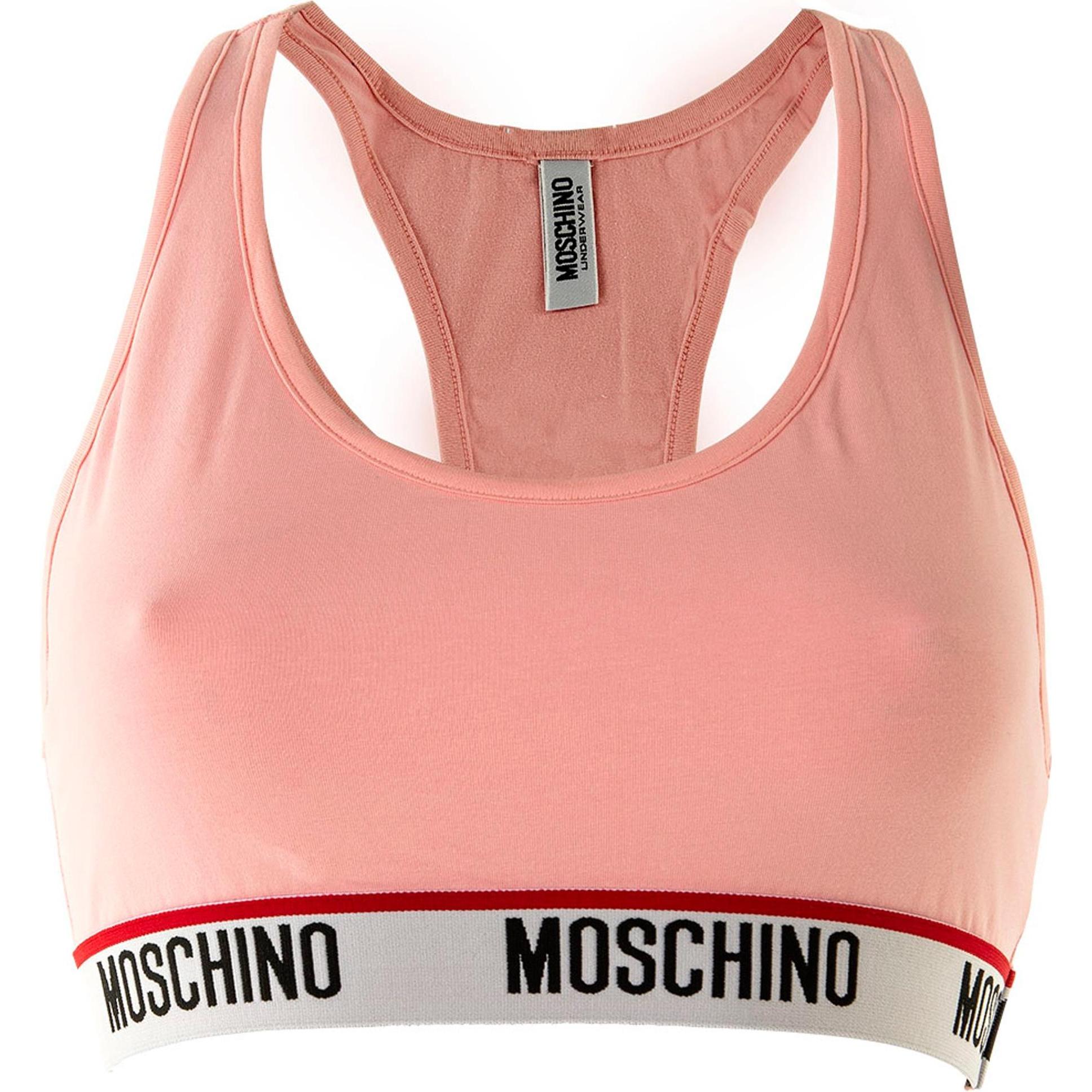 Moschino, BH, Bustier Sportlich Bequem sitzend, Rosa, (XS)