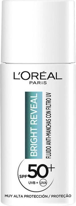 Immagine prodotto L'Oréal Paris L'Oreal Make Up Bright Reveal SPF 50 Trattamento Anti-Macchie 50ml Niacinamide (Crema solare viso, SPF 50, 50 ml, 0.05 g)