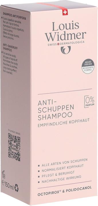 Image du produit Louis Widmer WIDMER shampooing antipelliculaire 150ml sans parfum (150 ml, Shampoing liquide)