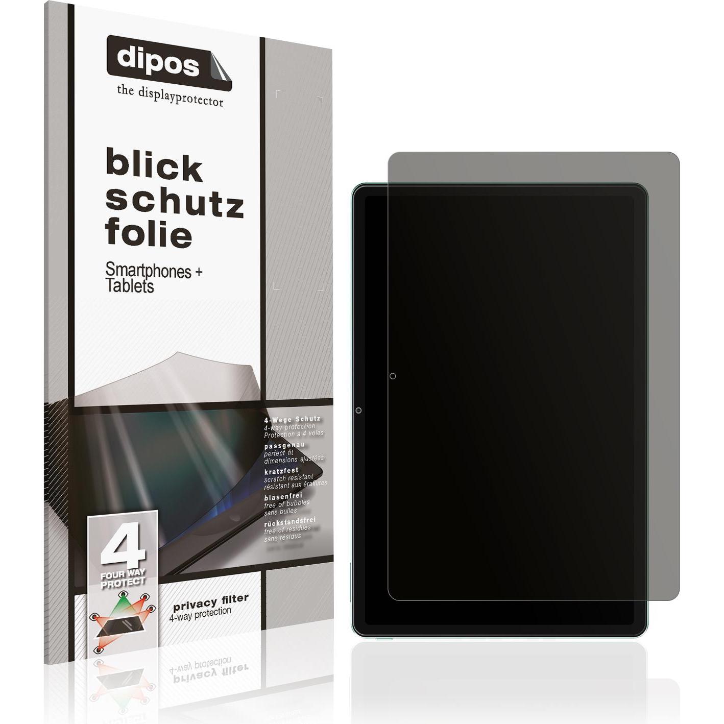 Dipos Blickschutzfolie 4-Way Privacy (1 Stück, Xiaomi Redmi Pad SE), Tablet Schutzfolie