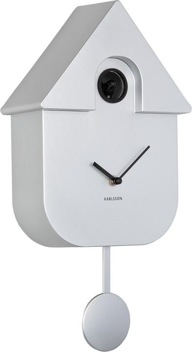 Productafbeelding Karlsson Wandklok Modern Koekoek Metallic Zilver