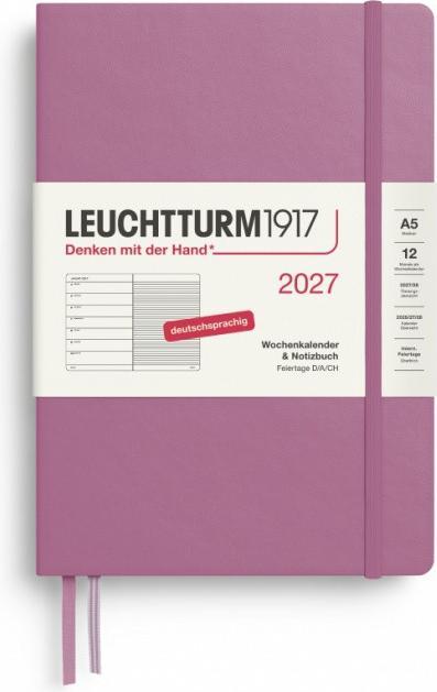 Produktbild Leuchtturm1917 Wochenkalender&NotizbuchMediumA5DustyRose2027 (A5, 1 Woche / 1 Seite)