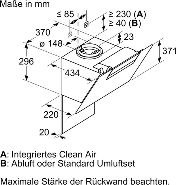 Actual product image Bosch Hausgeräte DWK87EM60 (Wall hood)