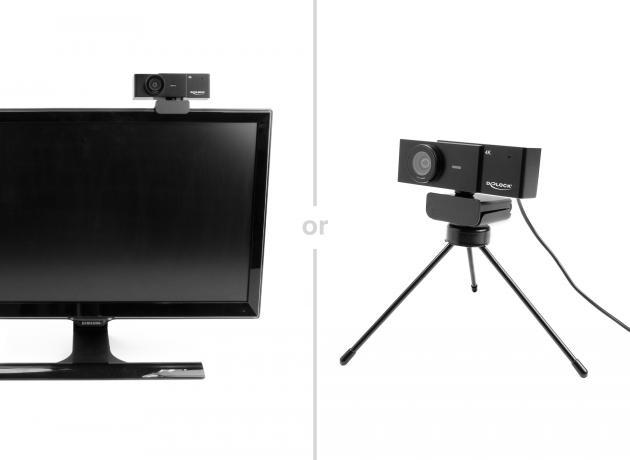 Immagine prodotto Delock Webcam USB UHD con microfono 4K 30 Hz 110° angolo di visione e treppiede (8.30 Mpx)