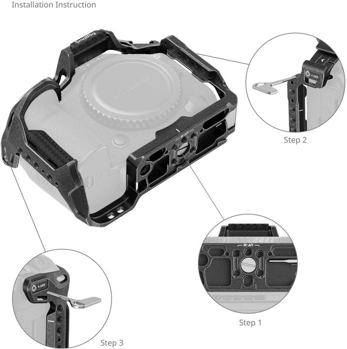 Produktbild SmallRig 4975 "Black Mamba" Cage for Canon EOS R5 Mark II (Cage)