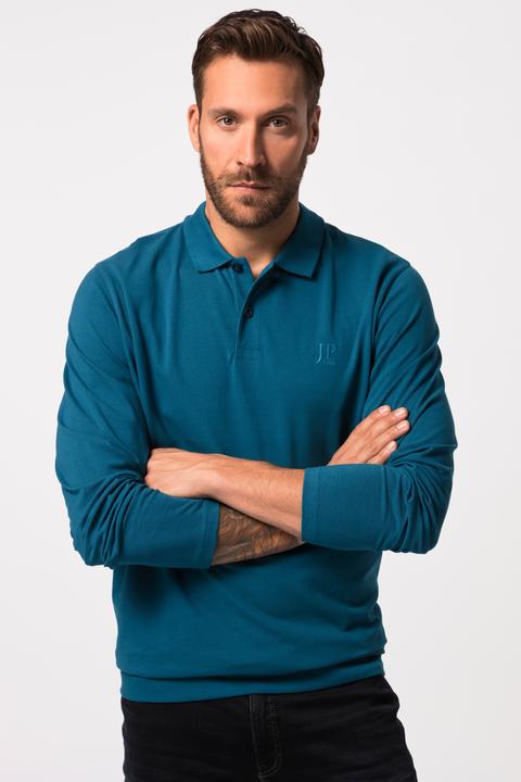 Produktbild JP1880 Poloshirt, Bauchfit, Basic, Langarm, Piqué, XXL bis 8 XL (6XL)