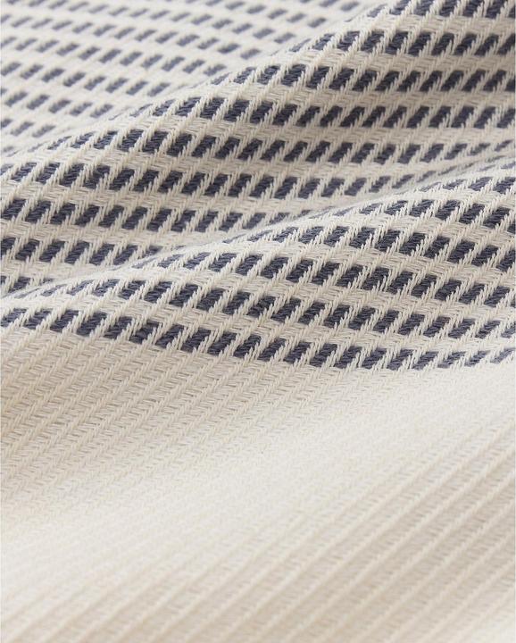 Image du produit Urbanara Strandtuch Bolu 95 x 180 cm, Graublau / Naturweiss (95 x 180 cm)