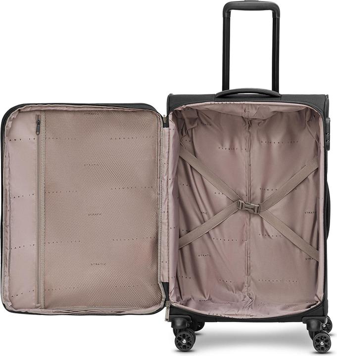 Actual product image Stratic taska 4-wheel suitcase set, 3 pieces, with stretch fold (233 l)