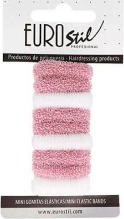 Produktbild Caso Eurostil Haarschmuck: Haargummis, Mini Pink, Weiss (Haargummi)
