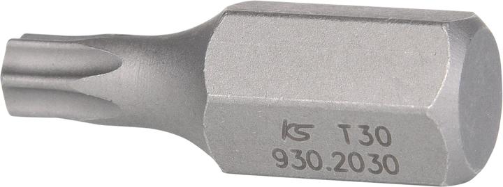 Actual product image KS Tools 10mm bit TX. 30mm. T30 930.2030 (Hexagon socket TX M30)