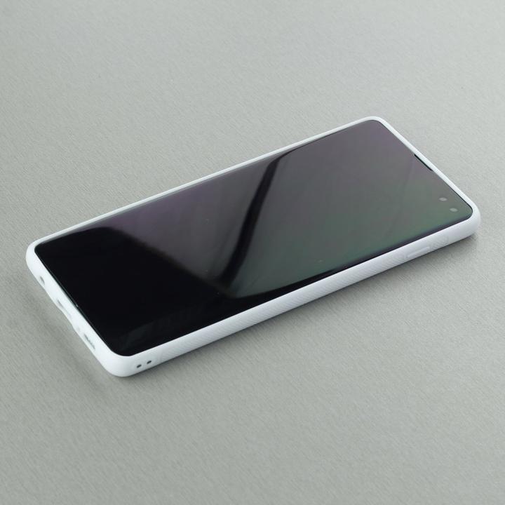 Actual product image PhoneLook Cover silicone white Marble 01 (Samsung Galaxy S10+)