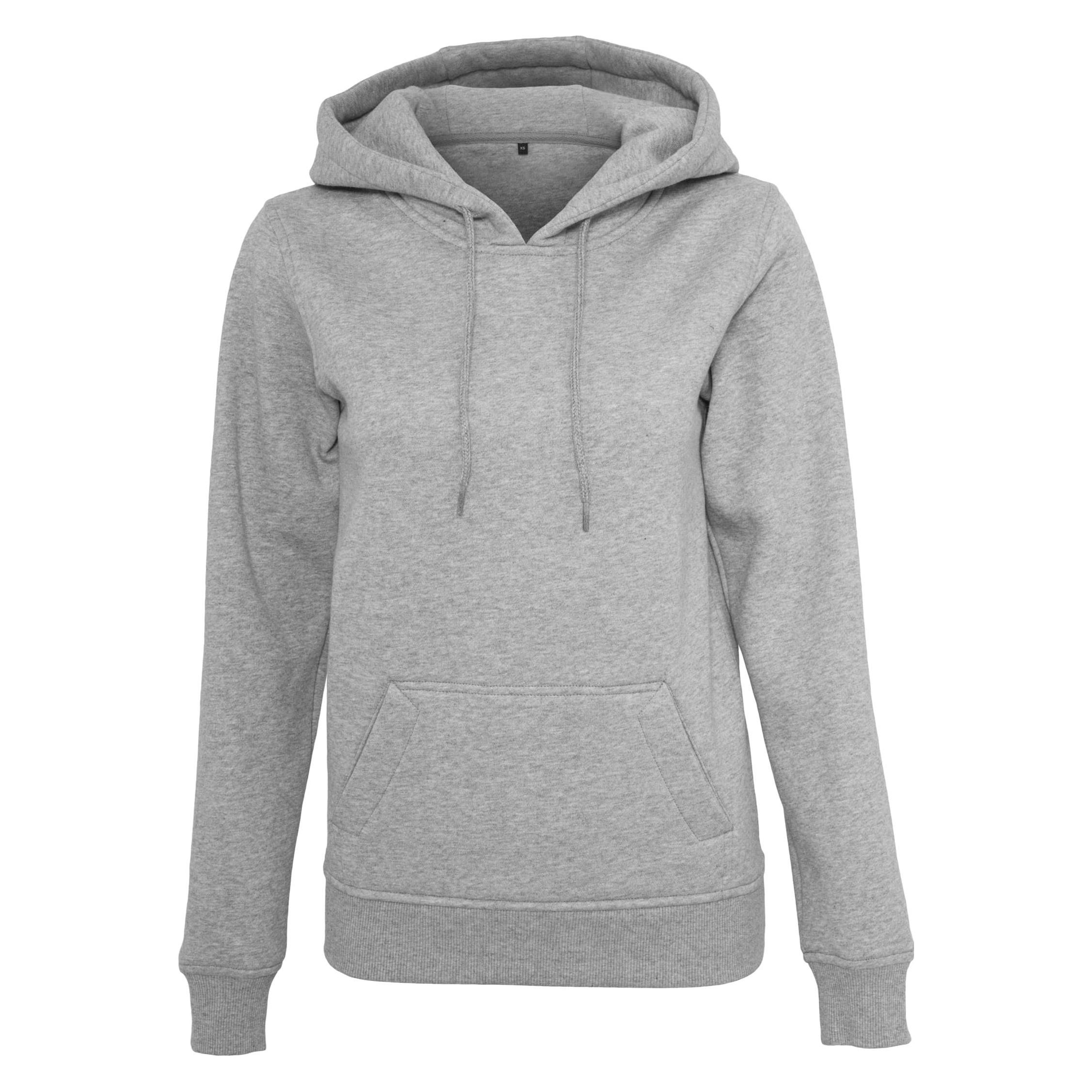 Build Your Brand, Damen, Pullover, Ladies' Heavy Hoody, Grau, (M)