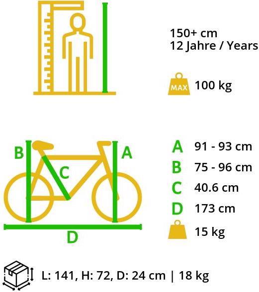 Actual product image Bikestar Mountain bike (40.60 cm)