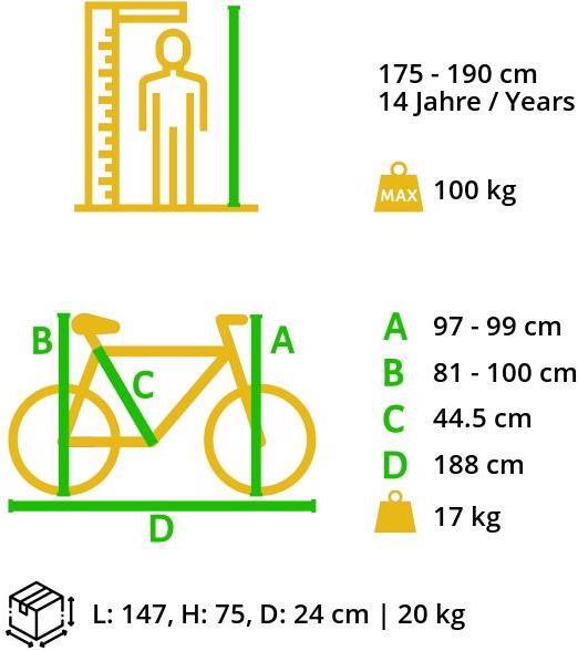 Produktbild Bikestar Fully Mountainbike (45 cm)