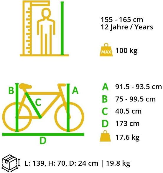 Produktbild Bikestar Hardtail Mountainbike (40.50 cm)
