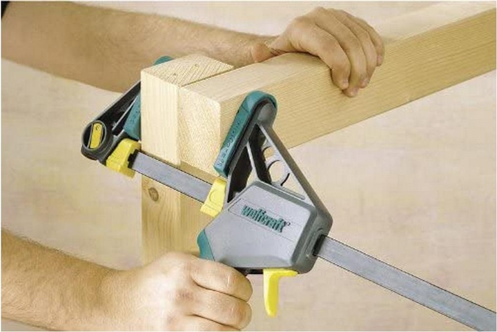 Actual product image wolfcraft Einhandzwinge EHZ „PRO“ 100/700 mm (700 mm)