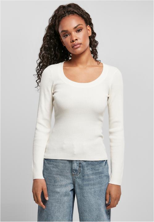 Produktbild Urban Classics Ladies Wide Neckline Sweater (4XL)