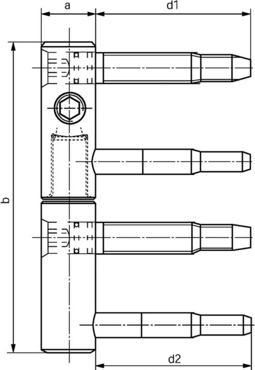 Immagine prodotto Sassba 11 R per porte con telaio e rivestimento con dispositivo antisganciamento