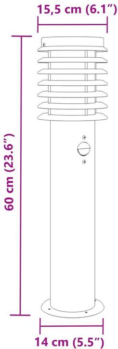 Image du produit vidaXL Stehleuchte aussen (E27, IP44)
