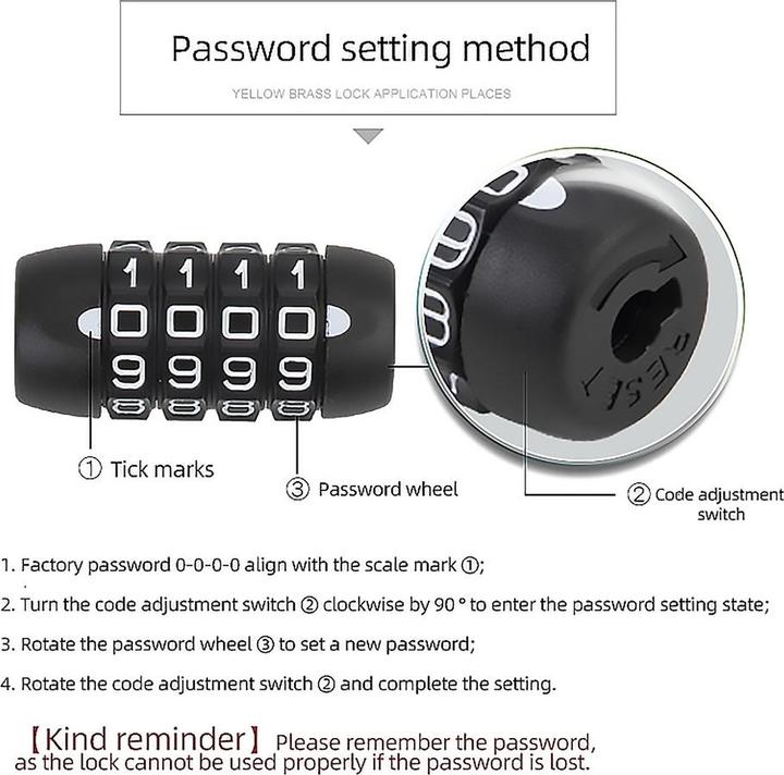 Actual product image Mobygo Kabelschloss EasyPass (180 cm)