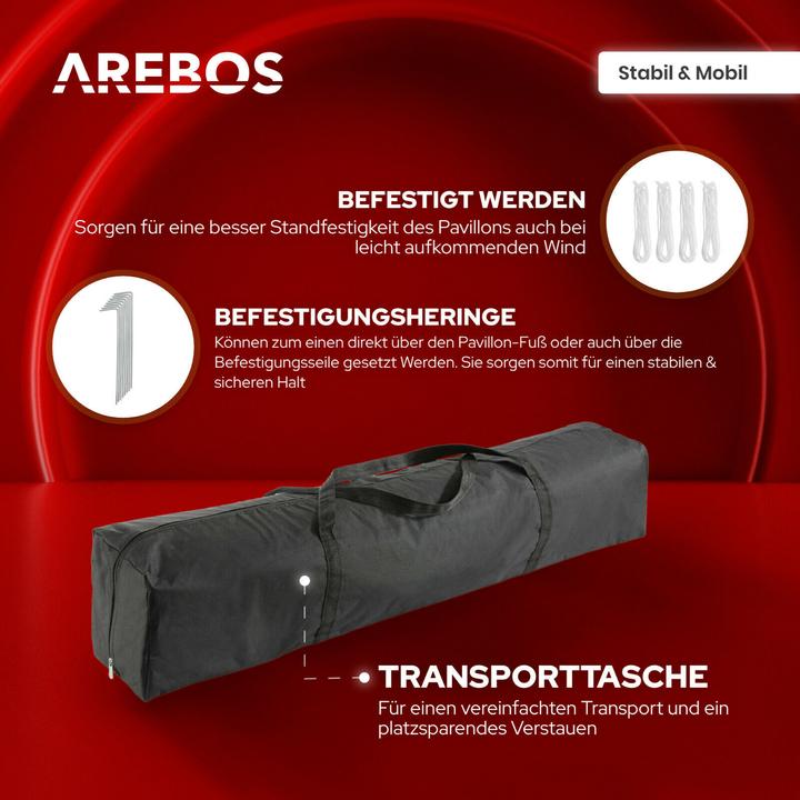 Produktbild Arebos Faltpavillon (300 cm, 300 cm)