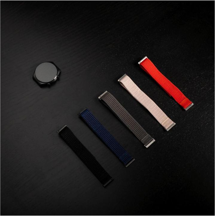Image du produit Fixed Nylon rem til Smartwatch Universal 20 mm Sort (20 mm, Nylon)