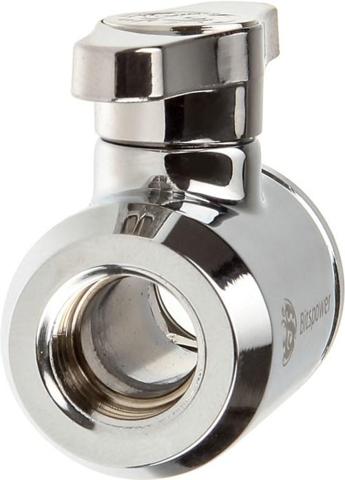 Produktbild Bitspower Absperrhahn 1/4 Zoll, silberner Griff