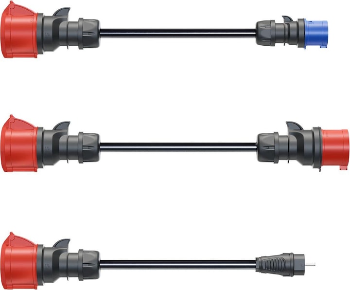 Actual product image Go-E Adapter Gemini flex 22 kW to set of 3 (CEE 16, CEE 32, 16 kW, 16 A, 0.30 m)