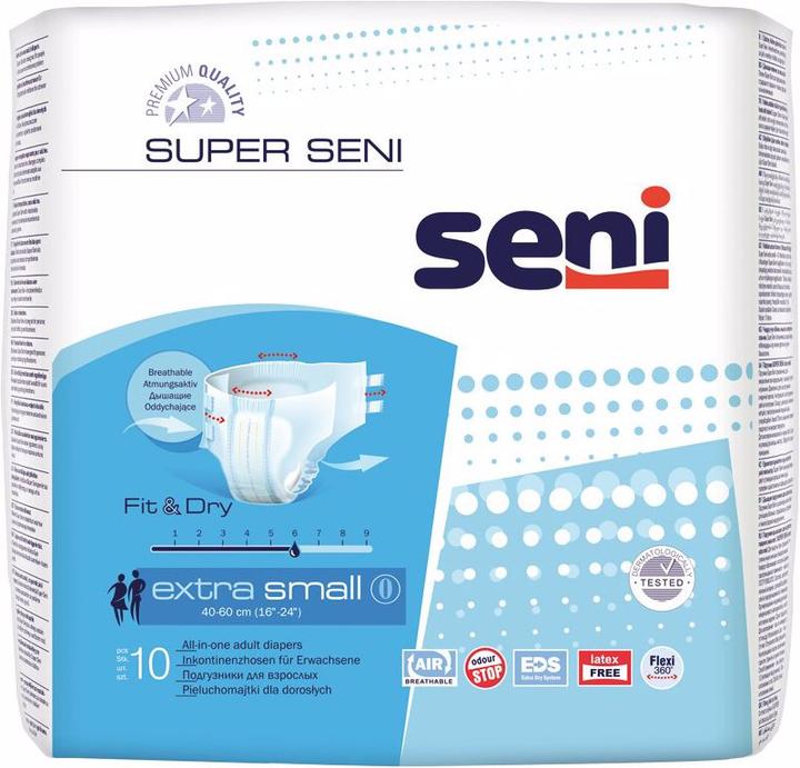 Actual product image Seni Super diaper pants XS breathable hip circumference 40-60cm 6 drops (10 x, Mini)