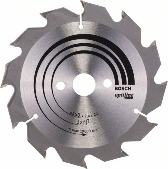 Bosch Professional Zubehör PRO Wood Kreissägeblatt, 150 x 2.4 x 20 mm