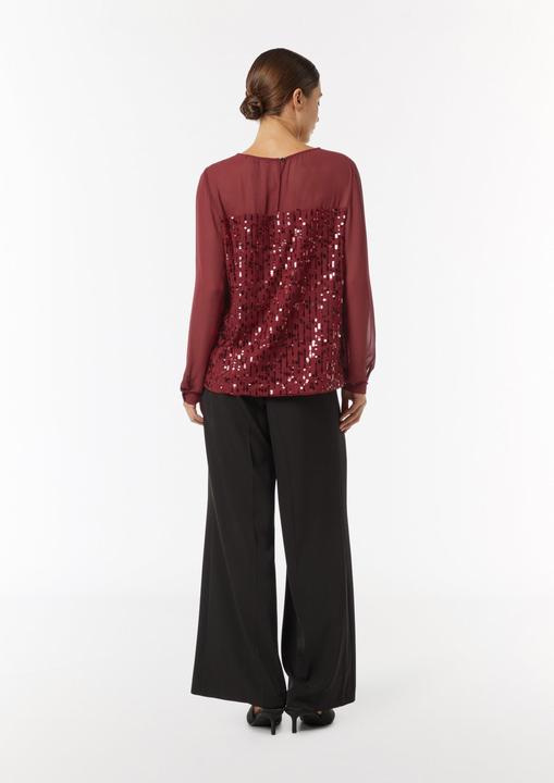 Actual product image Comma Bluse Pailletten-Bluse aus Chiffon (40)