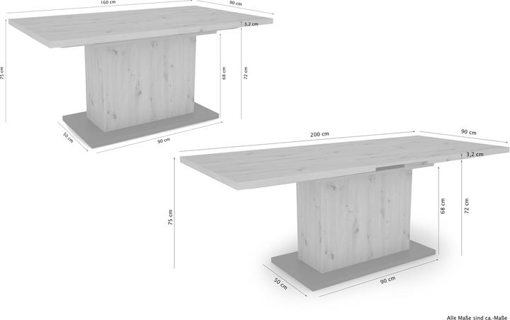 Produktbild ByLiving Athen (160 x 90 x 75 cm)
