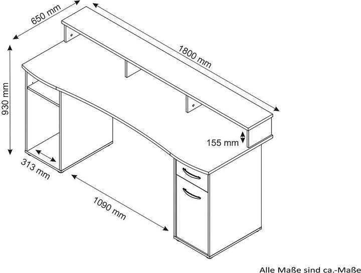 Produktbild Homexperts Fortune (180 x 65 x 93 cm)