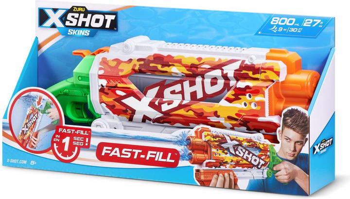 Actual product image Xshot X-Shot Water Gun Fast Fill Skins Pump Action, 500ml (Tank Integrated)