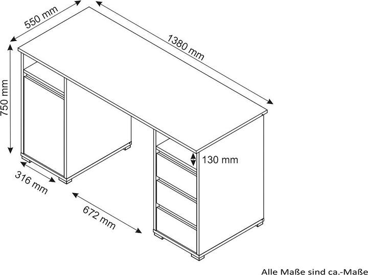 Actual product image ByLiving Lobo (138 x 55 x 75 cm)
