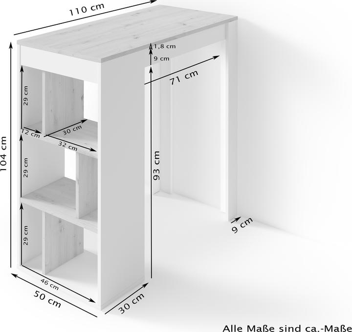 Image du produit ByLiving Moby (110 x 50 x 104 cm)