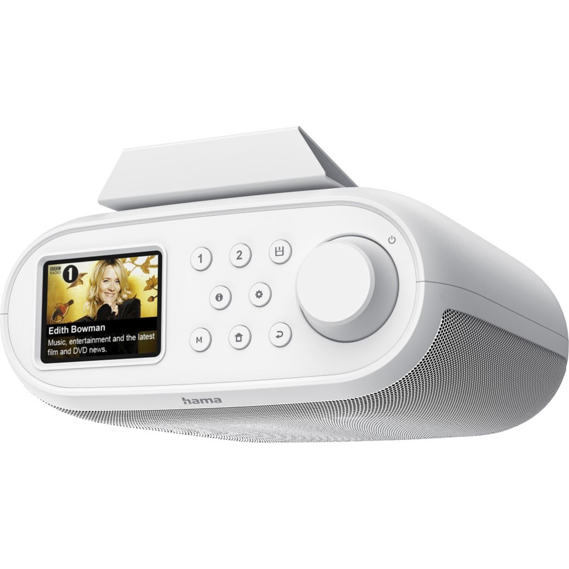 Hama DIR400 (DAB, DAB, FM, Web radio, Bluetooth, SOTTOCORSO, WiFi), Radio, Bianco