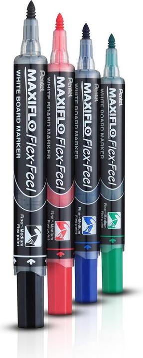Image du produit Pentel Marqueur pour tableau blanc MAXIFLO Flex-Feel bleu 2,0 - 5,0 mm (12 x)