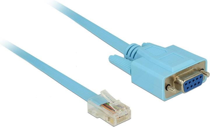 Image du produit Delock Câble de console RS-232 à RJ-45 (1 m, Câbles plats à ruban)