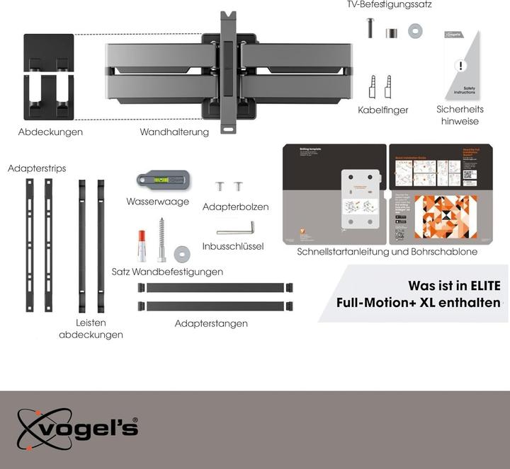 Image du produit Vogels TVM 5855 (Mur, 100", 75 kg)