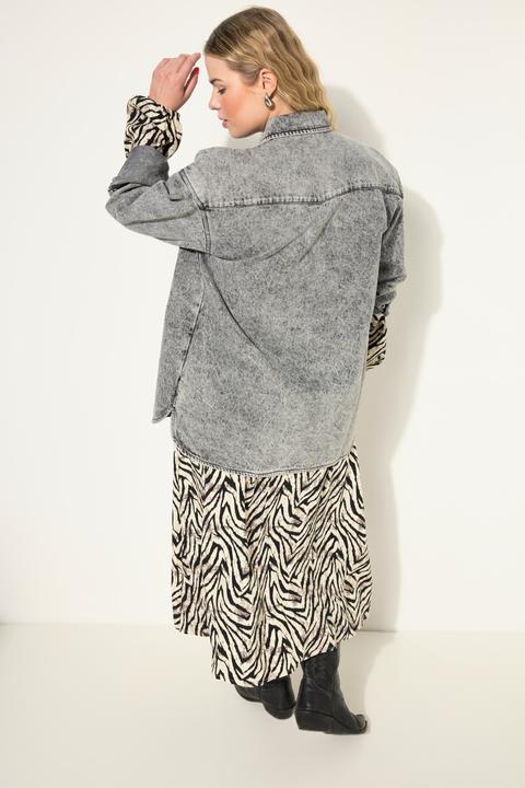 Immagine prodotto Studio Untold Camicia di jeans dal taglio oversize con look vintage e maniche lunghe (46, 48)