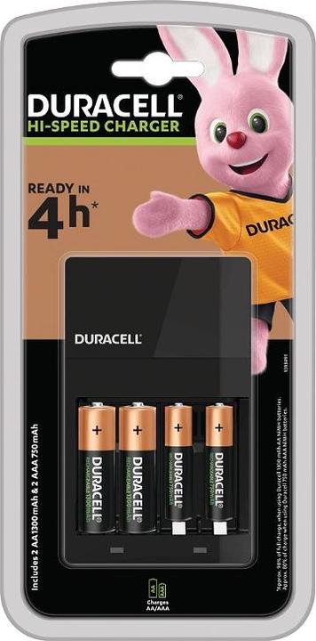 Duracell 4 Hour AA/AAA Battery Charger (1 pcs., AA, AAA, Battery + charger)