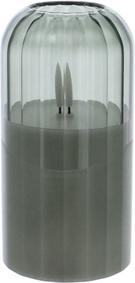 Actual product image MICA Living LED Kerze im Glas - grün - ca. 7,5 x 15 cm