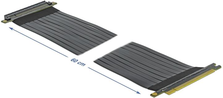 Actual product image Delock PCI-E riser card x16 to x16 flexible, 60 cm