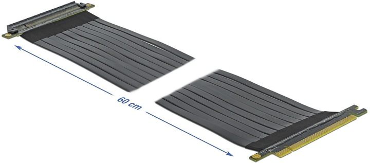 Produktbild Delock PCI-E Riser Karte x16 zu x16 flexibel, 60 cm