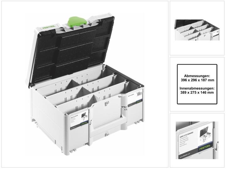 Actual product image Festool Systainer SORT-SYS3 M 187 Domino