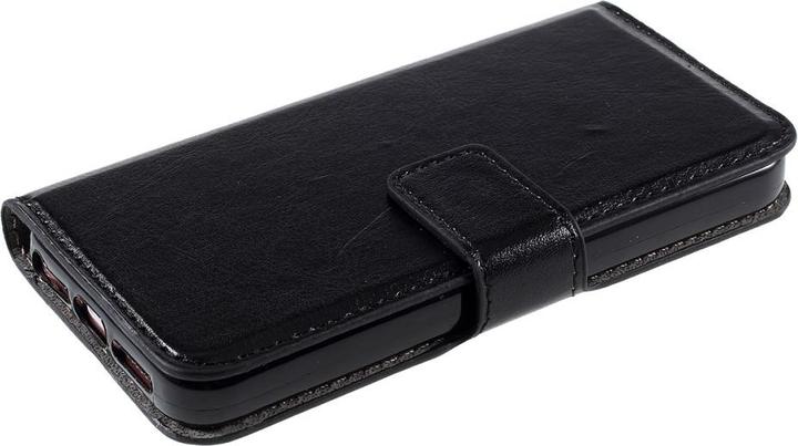 Produktbild Ueli Express iPhone SE 2016 / 5s / 5 Buch Etui Tasche Kunstleder mit Kartenfach Schwarz (Apple iPhone 5, Apple iPhone 5s)