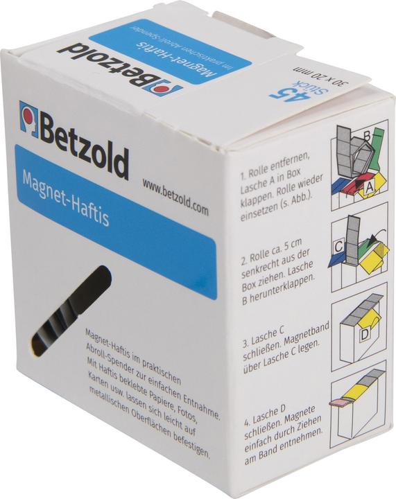 Produktbild Betzold Magnet-Haftis im praktischen Abroller (45 x)