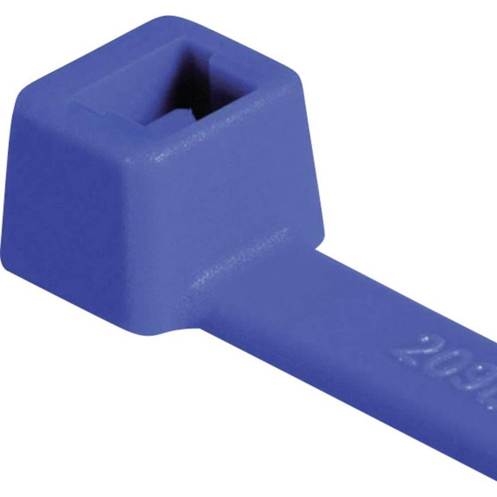 HellermannTyton, Kabelbinder, Kabelbinder T80L blau (Kunststoffkabelbinder, 390 mm, 100 Stk.)